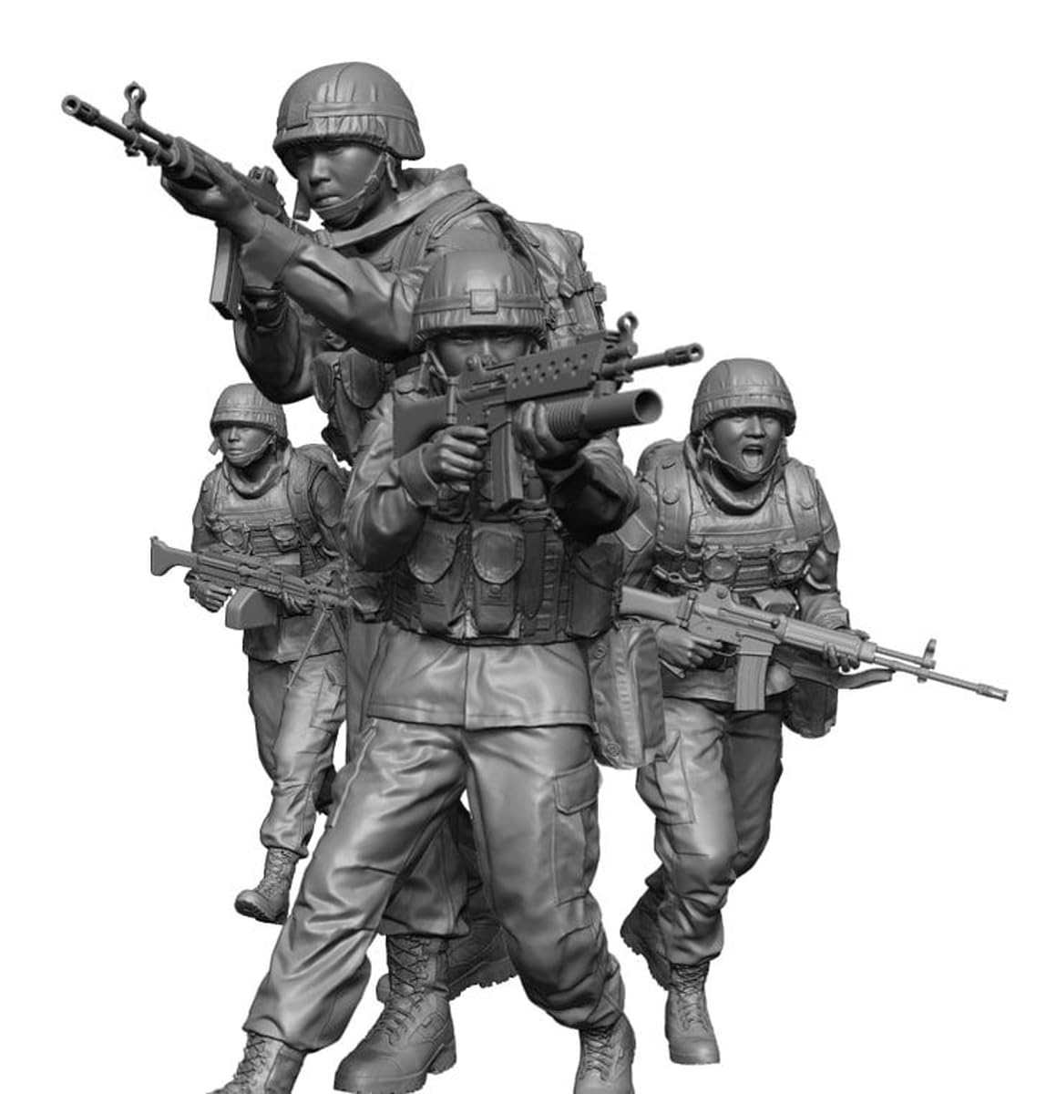 Amazon | エイチスリーモデル 1/48 現用 韓国海軍 海兵隊 ROKMC
